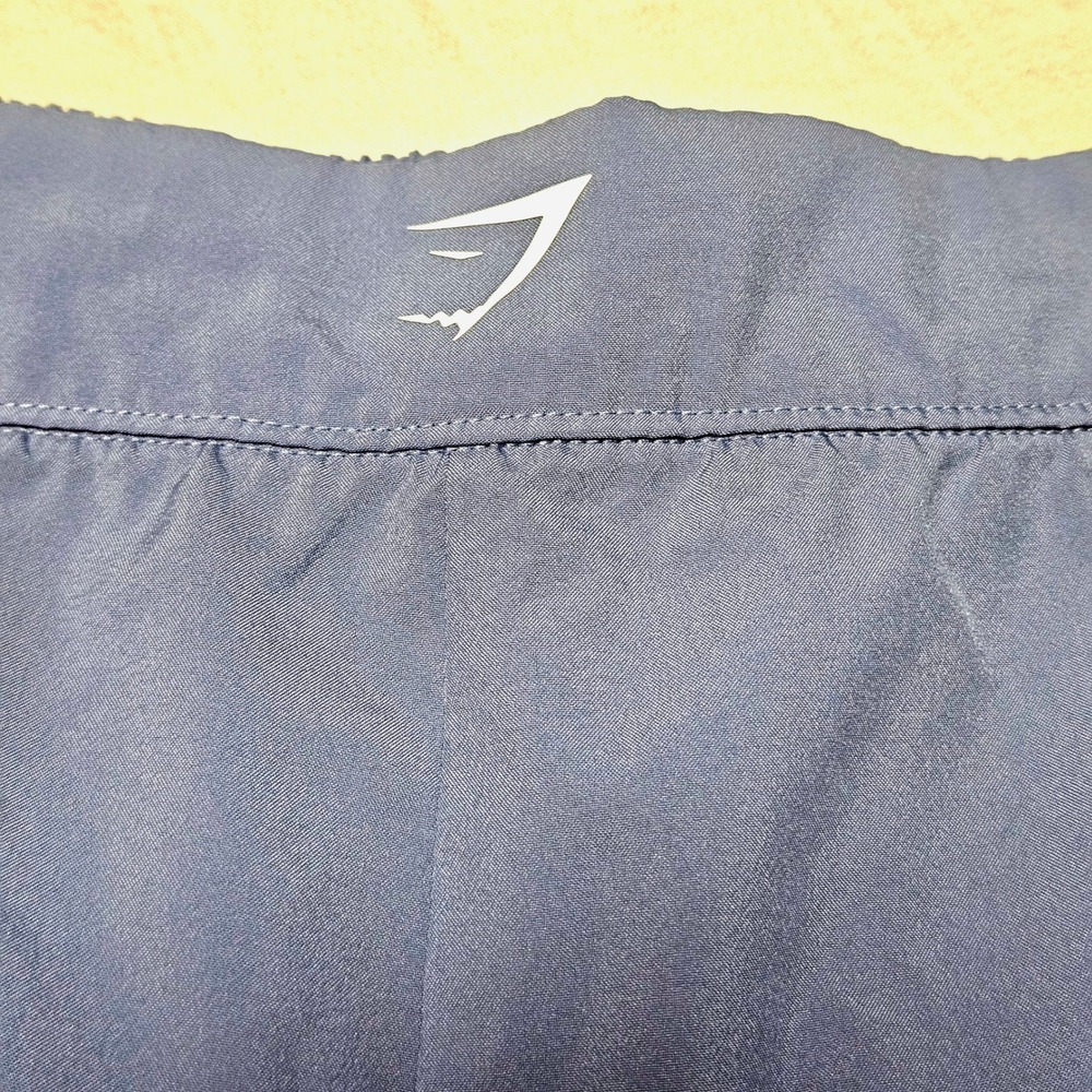 Gymshark Training Shorts Women Size Medium Blue Dolphin Hem Activewear Workout - Picture 2 of 6